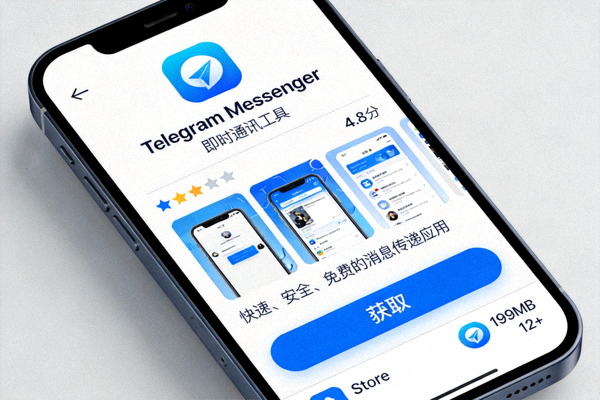 App Store中Telegram官方应用的详情页面，显示获取按钮