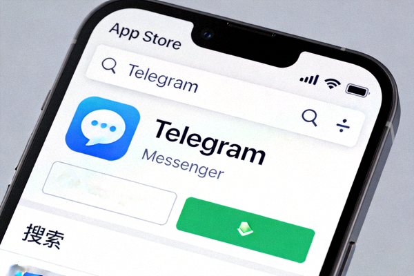 iPhone手机App Store中搜索Telegram应用的界面截图