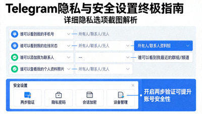 Telegram隐私与安全设置终极指南：详细展示隐私选项的截图
